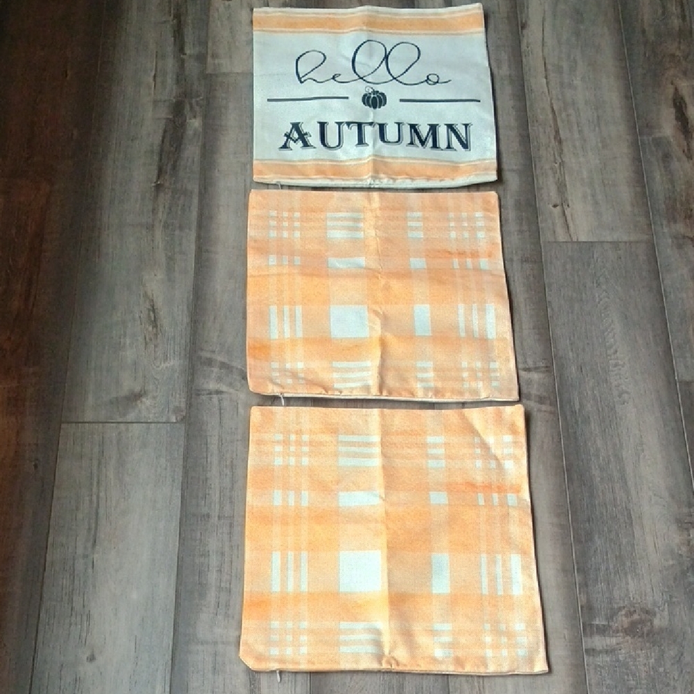 Autumn Plaid Decorative Towels